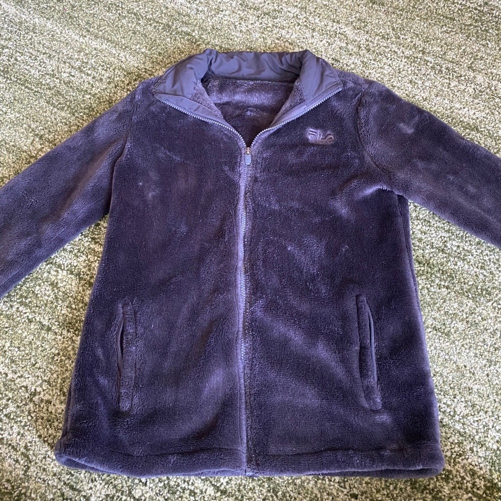 fila sport jacket fuzzy